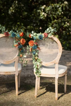 Wedding Flower Packages in Dark Teal & Burnt Orange