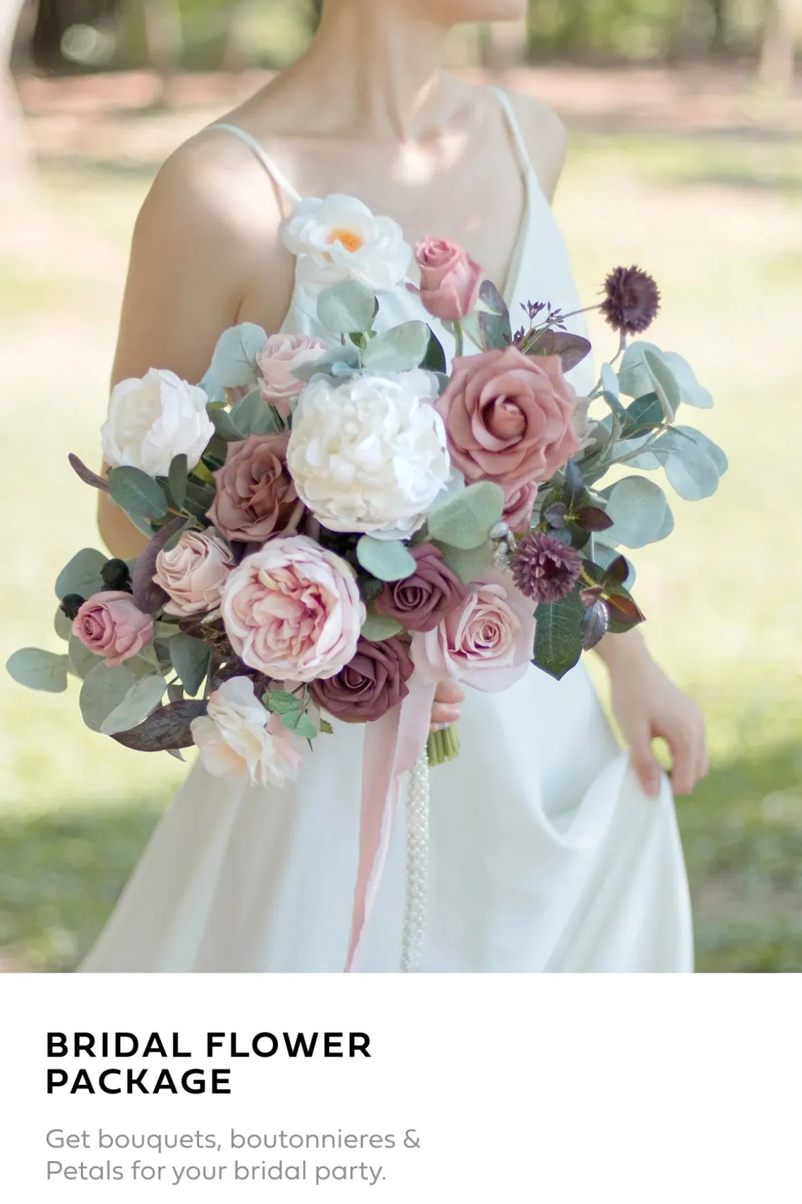 Wedding Flower Packages in Dusty Rose & Mauve