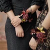 Wedding Flower Packages in Moody Burgundy & Black