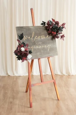 Wedding Flower Packages in Moody Burgundy & Black