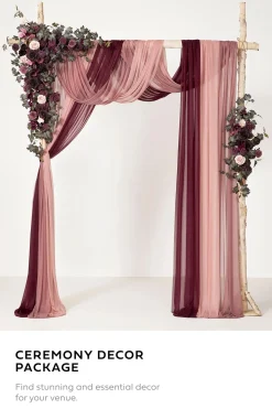 Wedding Flower Packages in Plum Velvet Wedding