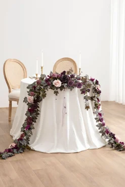 Wedding Flower Packages in Plum Velvet Wedding