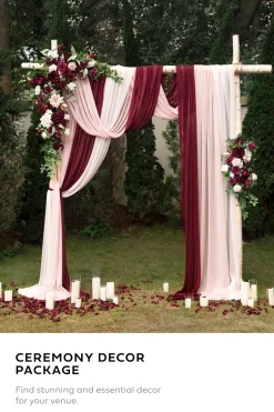 Wedding Flower Packages in Romantic Marsala
