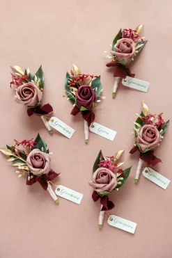 Wedding Flower Packages in Romantic Marsala