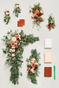Wedding Flower Packages in Sunset Terracotta