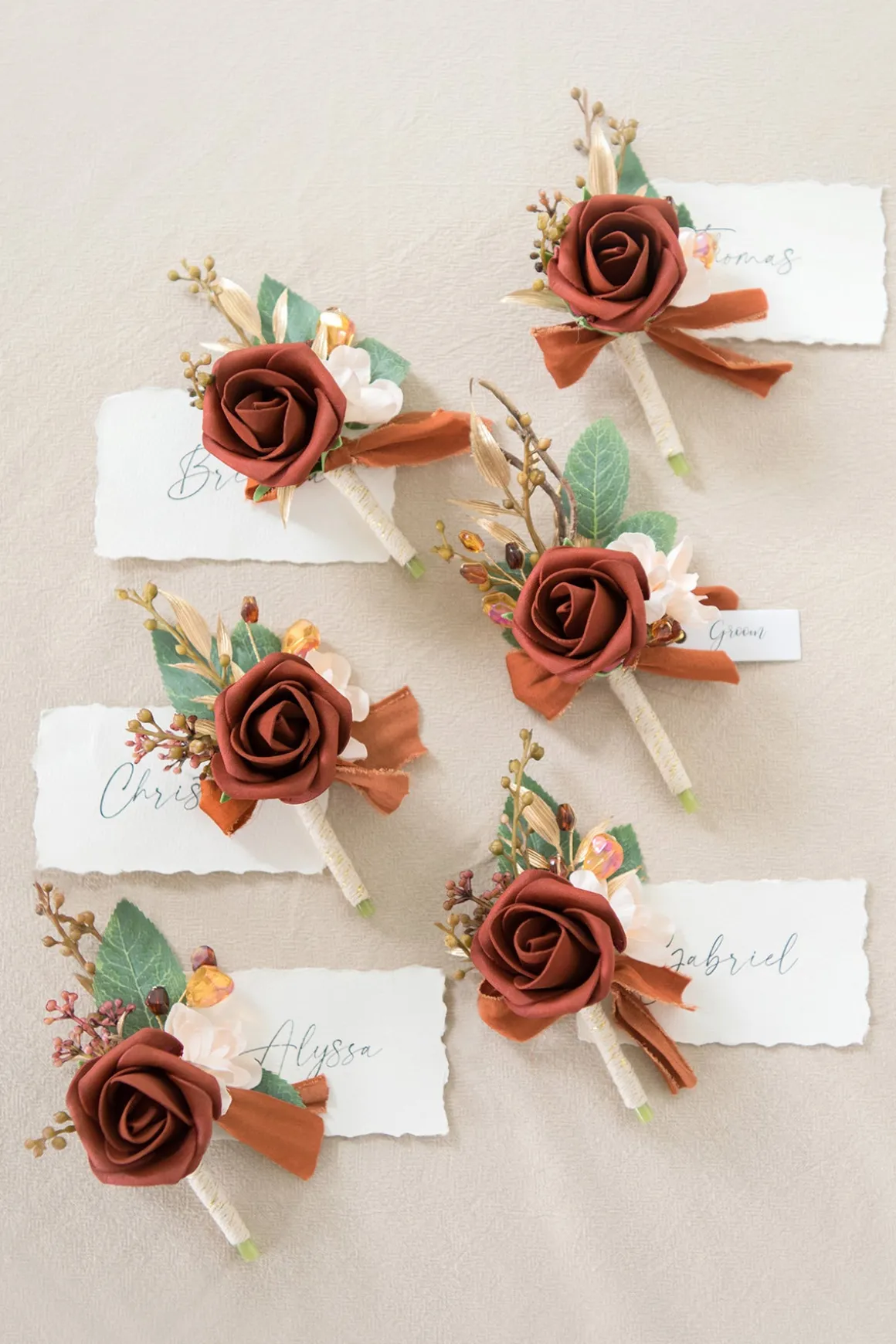 Wedding Flower Packages in Sunset Terracotta