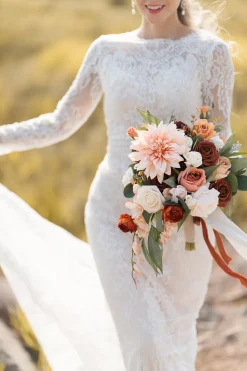 Wedding Flower Packages in Sunset Terracotta
