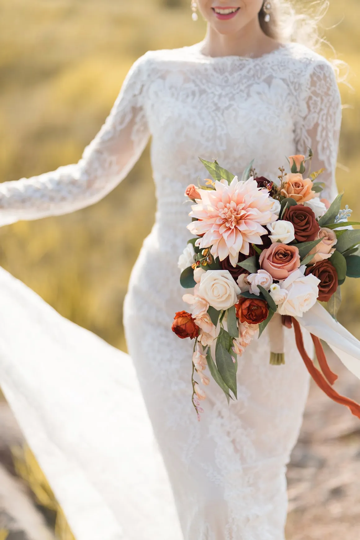Wedding Flower Packages in Sunset Terracotta