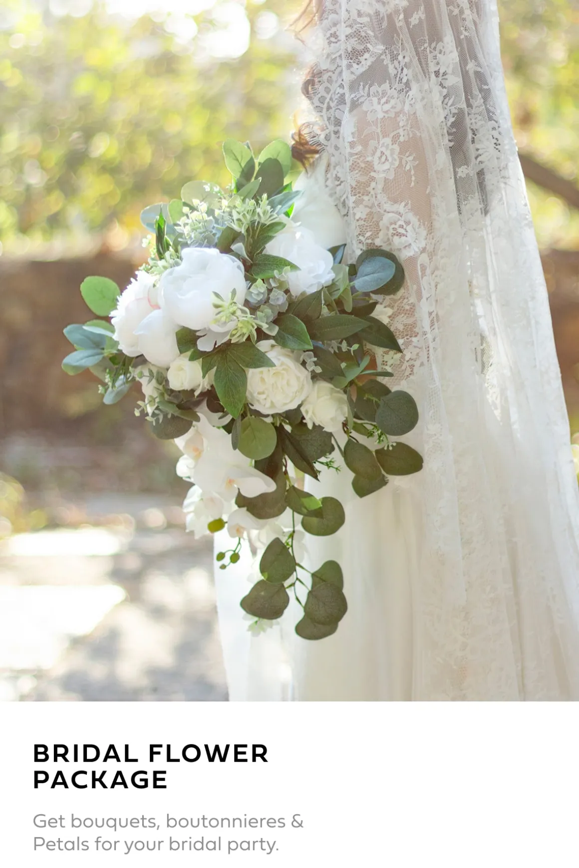 Wedding Flower Packages in White & Sage