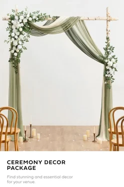 Wedding Flower Packages in White & Sage