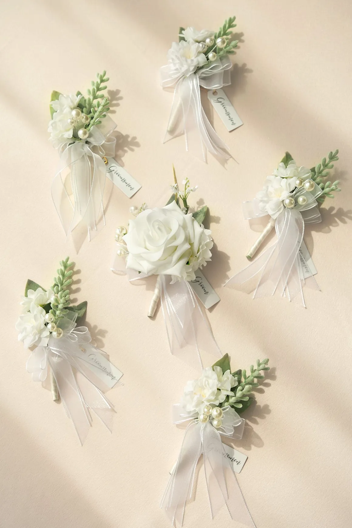 Wedding Flower Packages in White & Sage