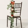 Wedding Hanging Chair Back Decoration in Sunset Terracotta