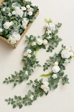 Wedding Hanging Chair Back Decoration in White & Sage