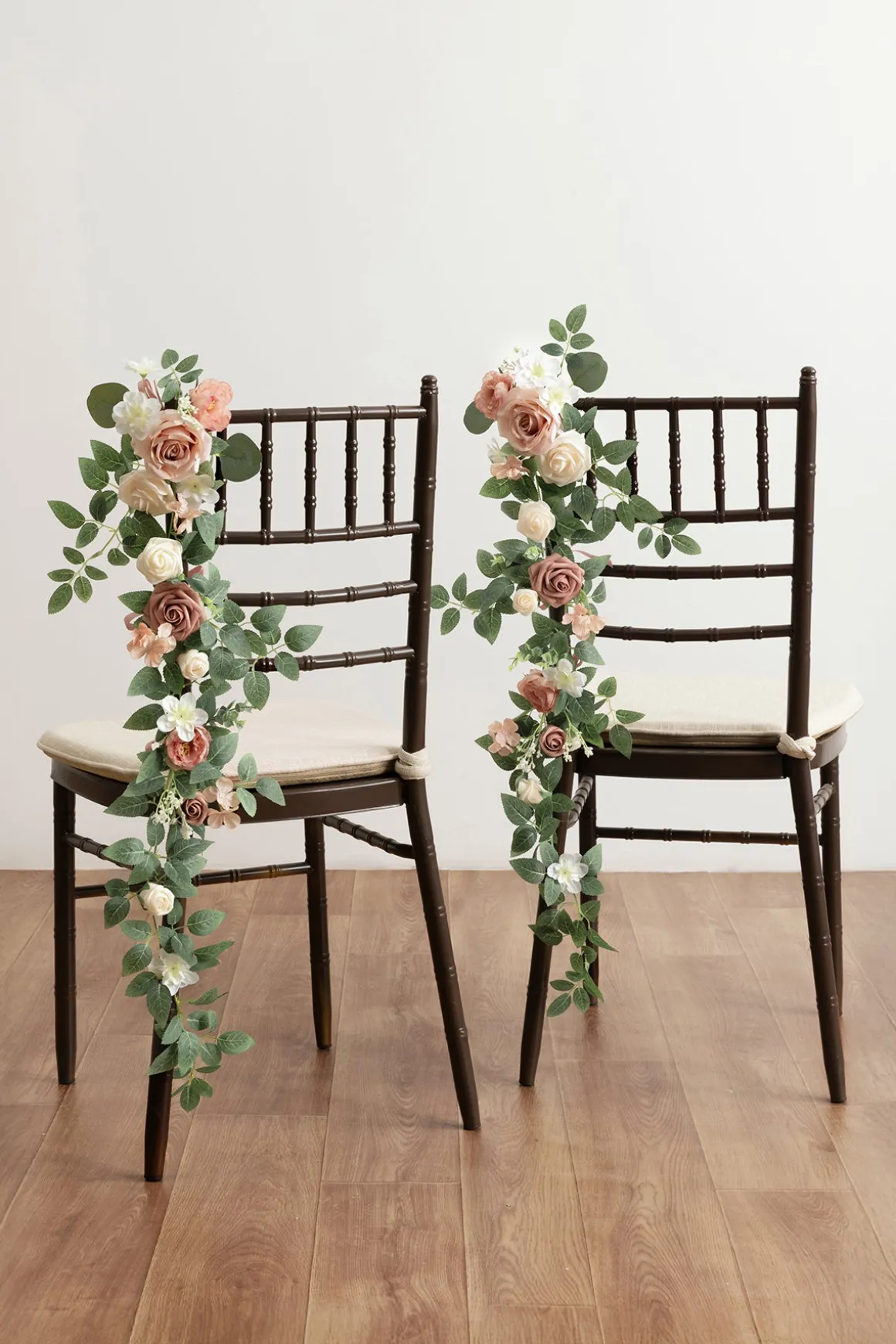 Wedding Hanging Chair Back Decoration in Dusty Rose & Cream