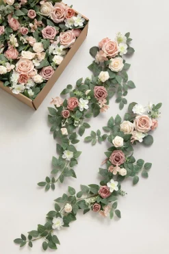 Wedding Hanging Chair Back Decoration in Dusty Rose & Cream