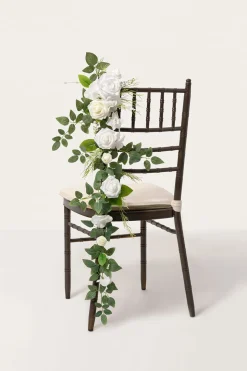 Wedding Hanging Chair Back Decoration in White & Sage | Clearance