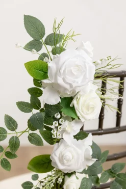 Wedding Hanging Chair Back Decoration in White & Sage | Clearance