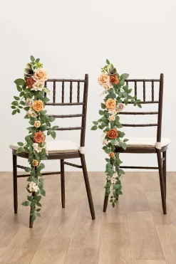 Wedding Hanging Chair Back Decoration in Apricot & Cream | Clearance