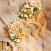 Wrist and Shoulder Corsages in Sunny Peach & Apricot | Clearance