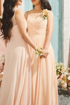 Wrist and Shoulder Corsages in Sunny Peach & Apricot | Clearance