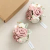 Wrist Corsages in Dusty Rose & Cream | Clearance