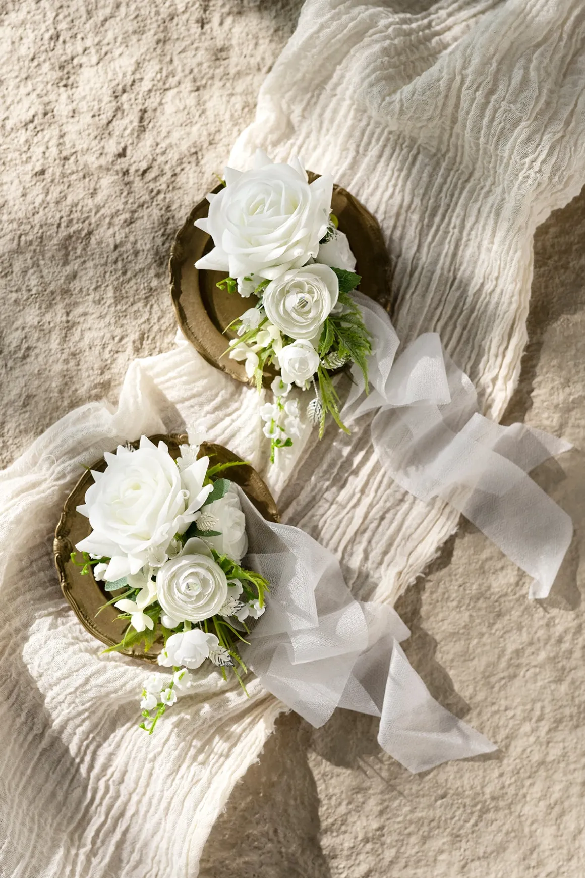 Wrist Corsages in May Lily & Olive