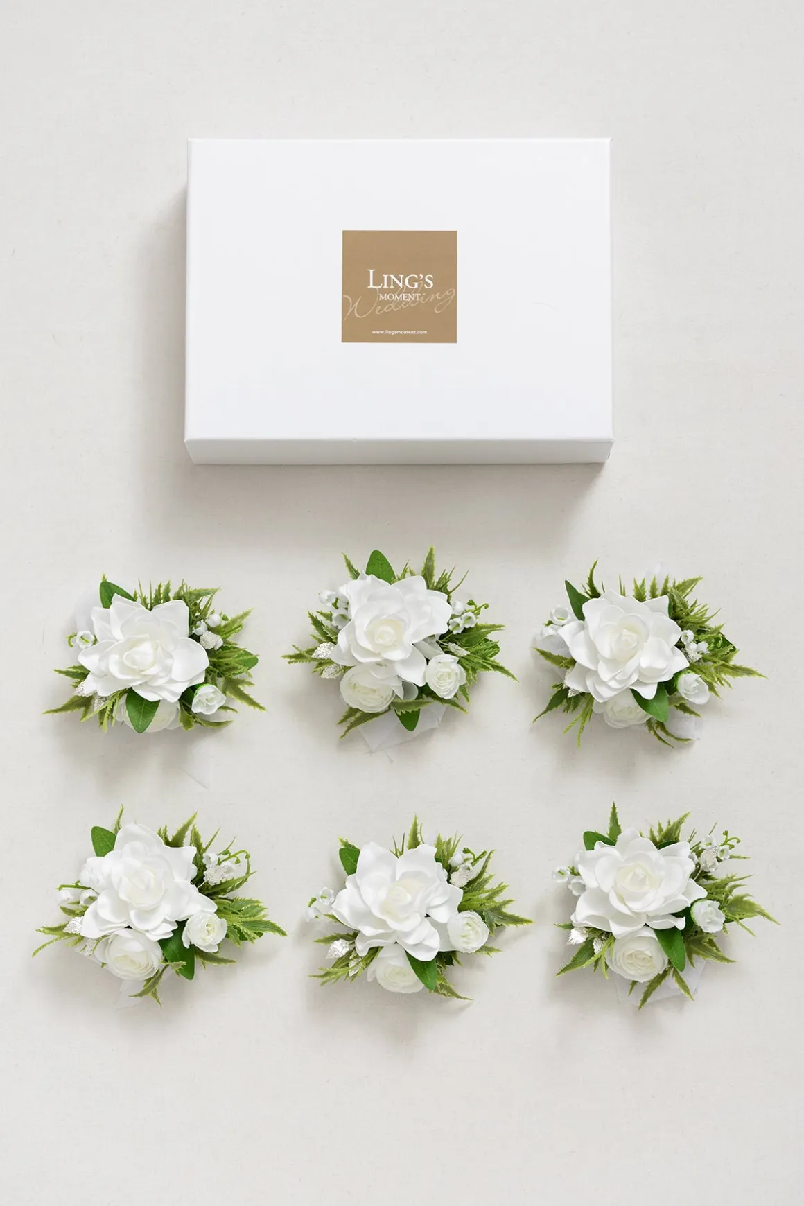 Wrist Corsages in May Lily & Olive