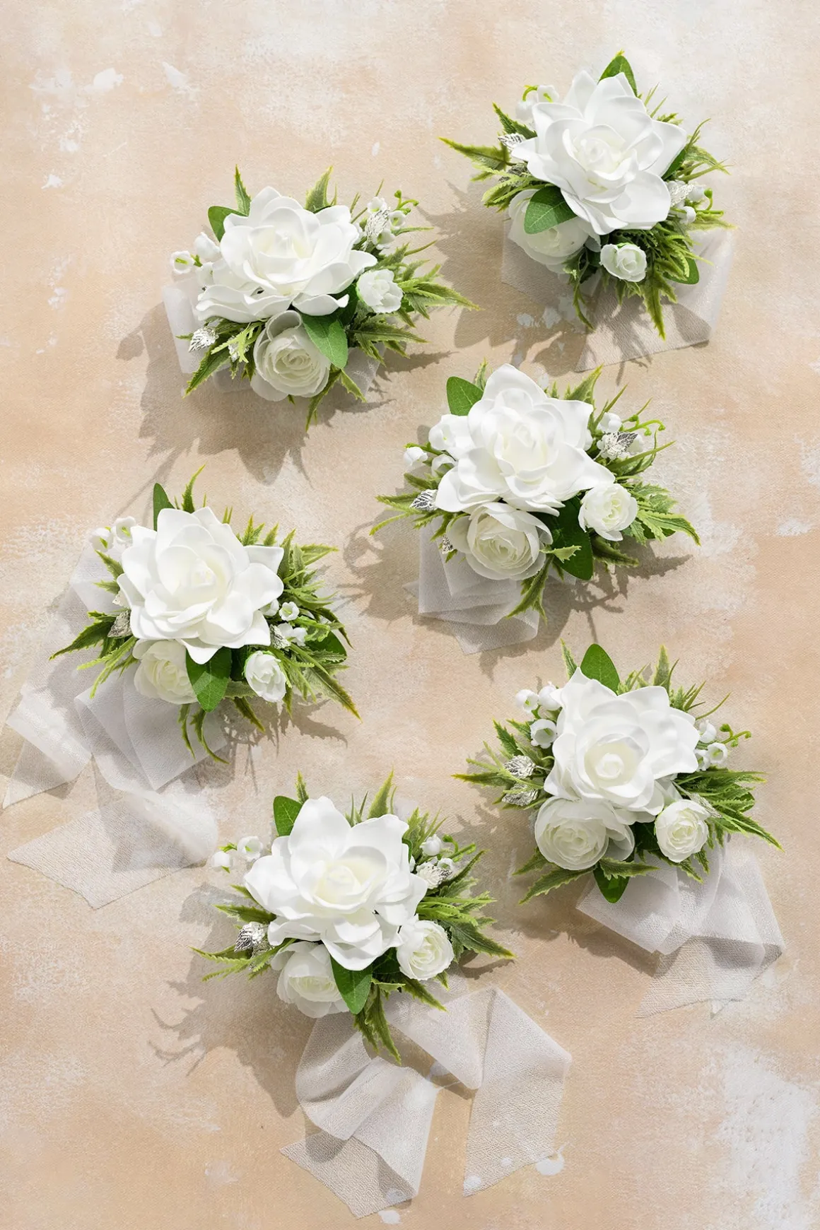 Wrist Corsages in May Lily & Olive