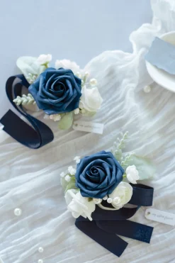 Wrist Corsages in Noble Navy Blue | Clearance