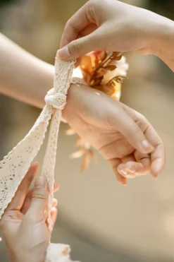 Wrist Corsages in Rust & Sepia