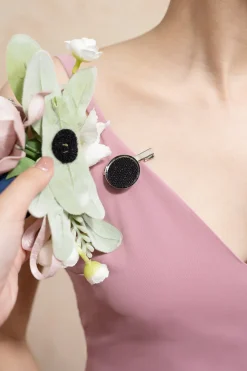 Wrist Corsages & Shoulder Corsages in Dusty Rose & Navy Blue