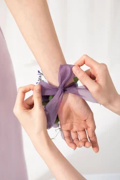 Wrist Corsages & Shoulder Corsages in Ethereal Purple Dream