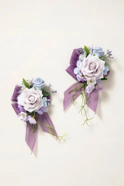 Wrist Corsages & Shoulder Corsages in Ethereal Purple Dream