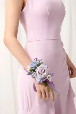 Wrist Corsages & Shoulder Corsages in Ethereal Purple Dream